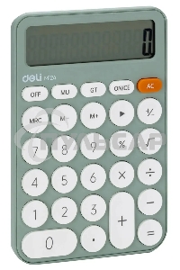 Калькулятор настольный Deli EM124GREEN зеленый 12-разр.