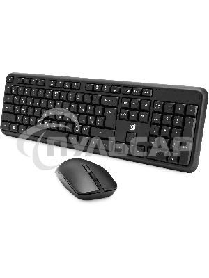 Комплект клавиатура + мышь Оклик S277W клав:черный мышь:черный USB беспроводная Multimedia (2066172)