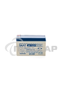 АКБ свинцово-кислотная SKAT SB 1209S тип AGM 12V 9А·ч I зар. 2,6 А (ножевые клеммы) (8970)