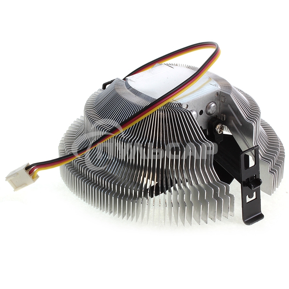 Кулер для процессора Crown CM-80 v2 серебристый/черный, 75 мм, алюминий, 2200 об/мин, 22 дБ, 3 pin, 65 Вт, 42 мм