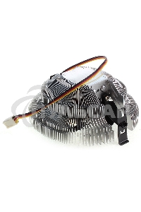 Кулер для процессора Crown CM-80 v2 серебристый/черный, 75 мм, алюминий, 2200 об/мин, 22 дБ, 3 pin, 65 Вт, 42 мм