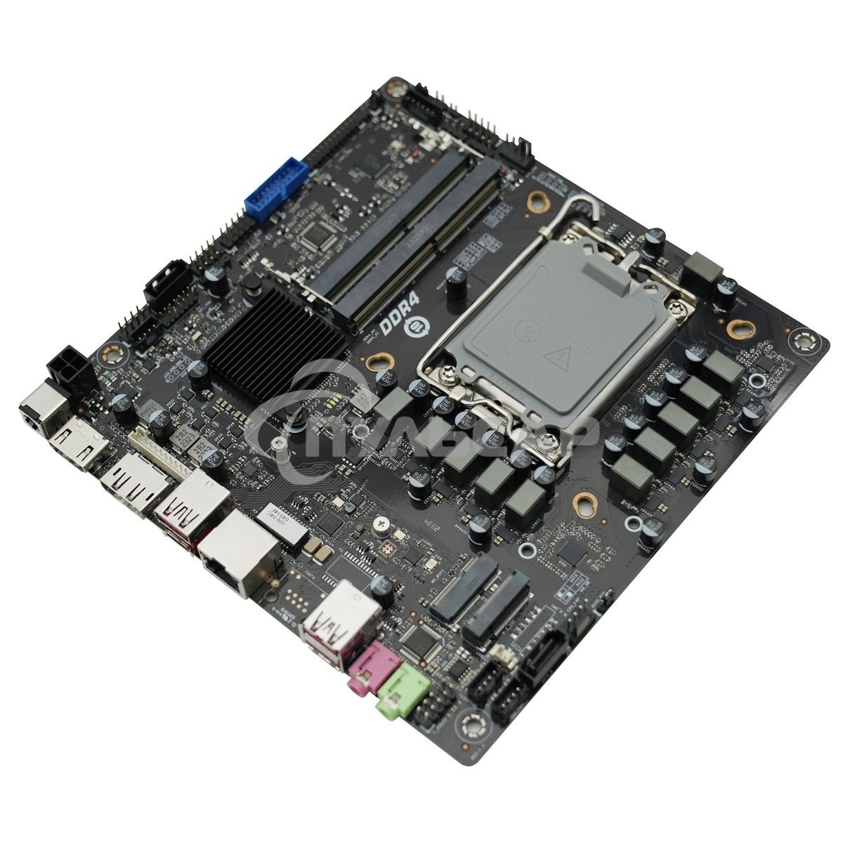 Материнская плата AFOX AFMIQ670D4-MI4-V2, LGA 1700, Intel Q670, 2xDDR4L, 2xSATA, 1xM.2, 1xHDMI, 1xDP, 1x 1Gb LAN, 3xUSB-A 3.2 Gen 2, 1xUSB-C 3.2 Gen 2, 2x3.5 мм, 7.1, Mini-ITX