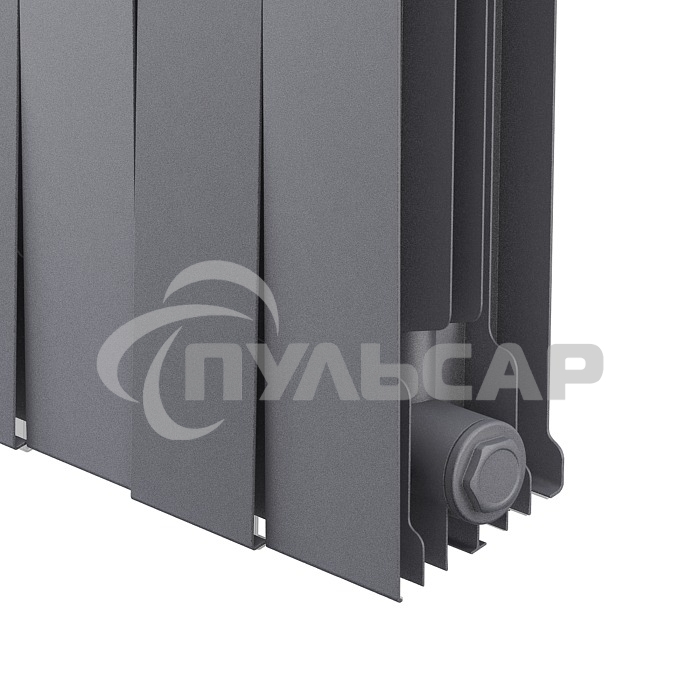 Радиатор биметаллический Royal Thermo PianoForte 500 серебристый - 12 секц.