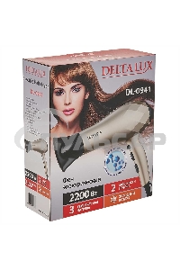 Фен Delta LUX DL-0941 золотой с черным