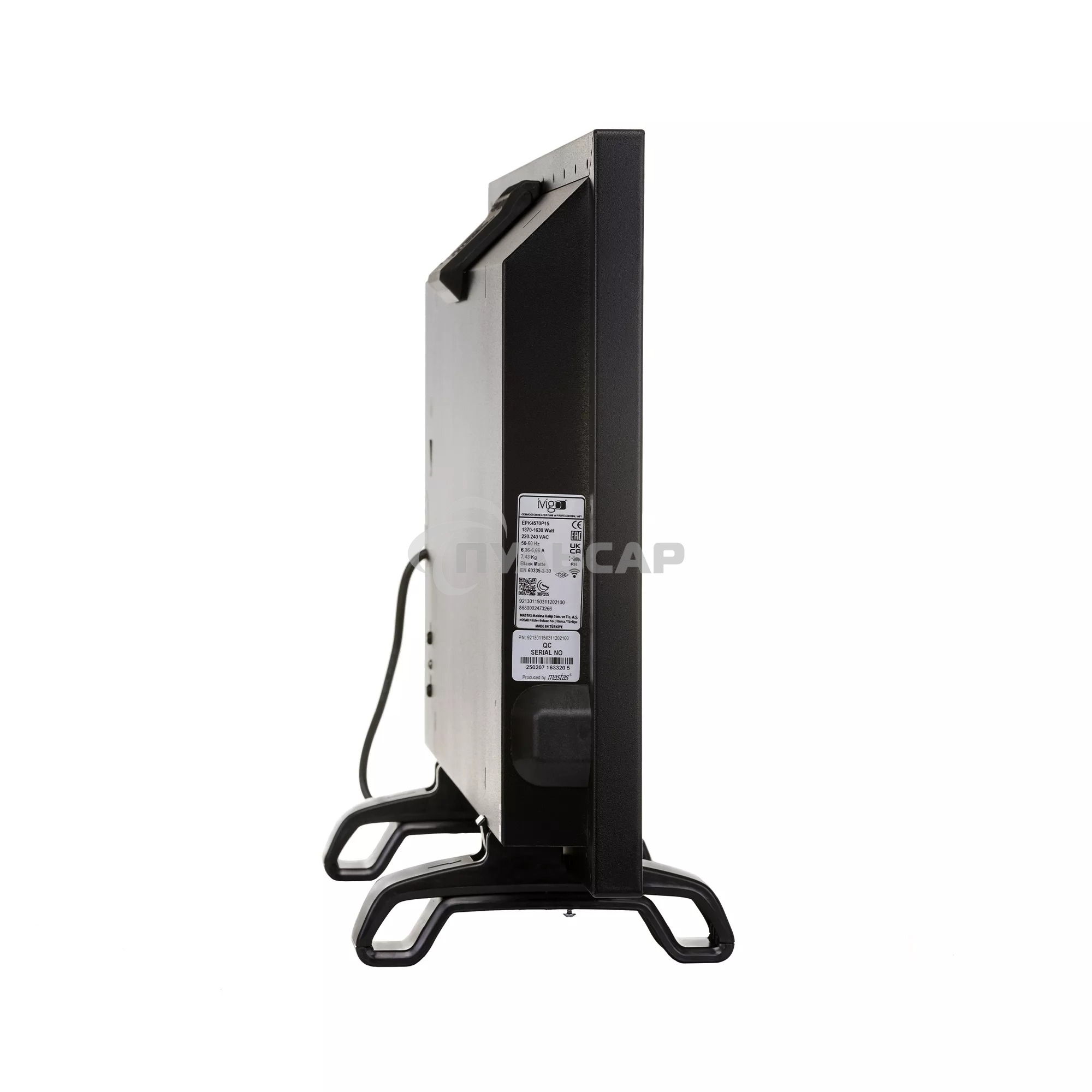 Электрический конвектор iVigo EPK4570P15 1500 Вт Черный, WI-FI