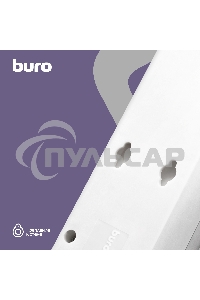Сетевой фильтр Buro 600SH-16-5-W 5м (6 розеток) белый (коробка)