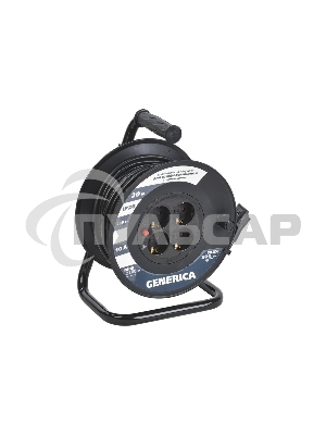 Катушка IEK GENERICA УК20 с т/з 4 места 2P+PE/20м 3х1,0мм2 GENERICA