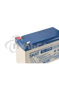 АКБ свинцово-кислотная SKAT SB 1209S тип AGM 12V 9А·ч I зар. 2,6 А (ножевые клеммы) (8970)