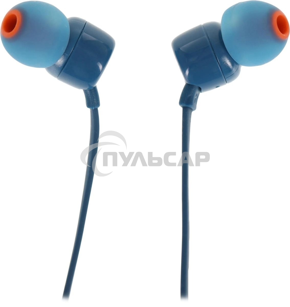 Наушники JBL Tune 110, 3.5 мм, внутриканальные, синий