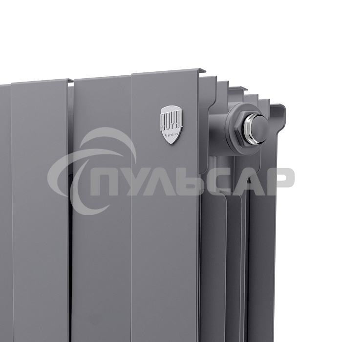 Радиатор биметаллический Royal Thermo PianoForte 500 серебристый - 12 секц.