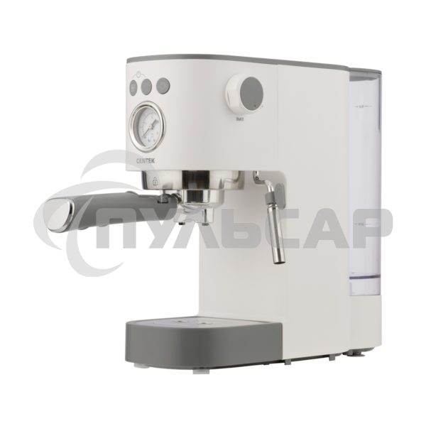 Кофеварка рожковая Centek CT-1168 белый, исп. кофе - молотый, 1.2 л, 1350 Вт, 20 бар