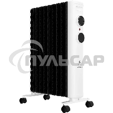 Обогреватель масляный Royal Clima Laggio Nero ROR-LN9-2000M, с терморегулятором, 2000Вт, 8 секций, 3 режима, белый/серый