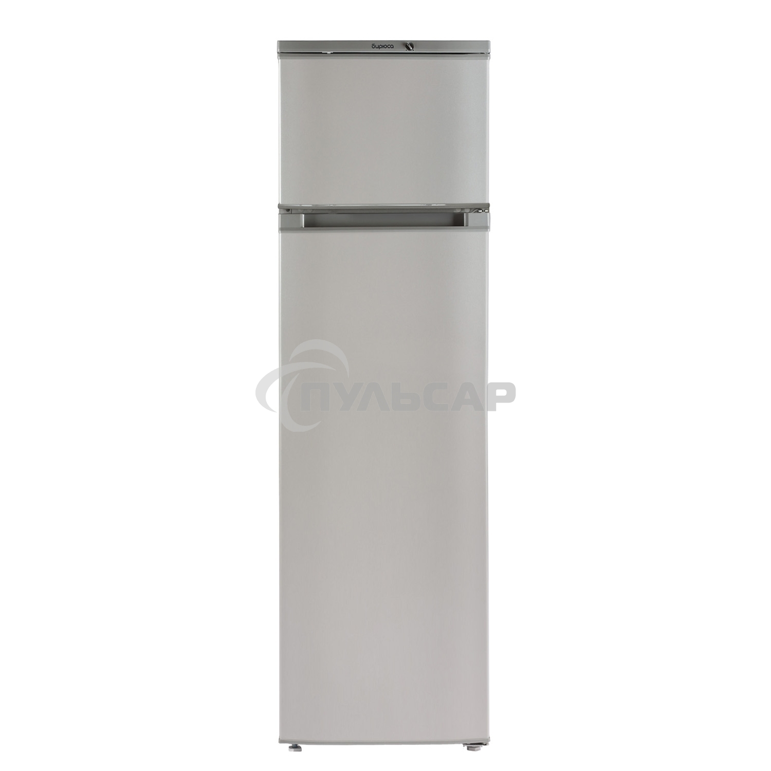 Холодильник Бирюса M424 металлик двухкамерный 170/35л морозилка сверху