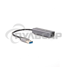 Кабель-переходник USB 3.0 (Am) --> LAN RJ-45 Ethernet 1000 Mbps, Aluminum Shell,Telecom <TU312M>
