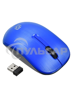 Мышь беспроводная Oklick 525MW голубой, 1000 dpi, радиоканал, USB, кнопки - 3