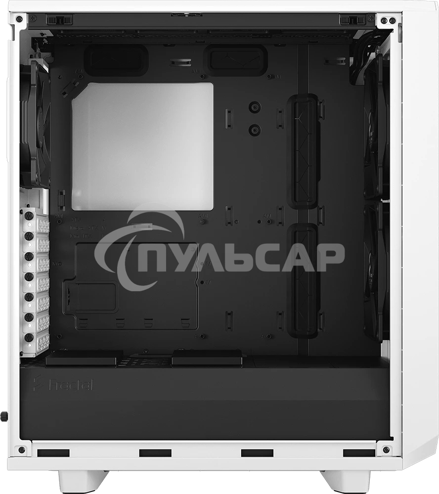 Компьютерный корпус Fractal Design MESHIFY 2 COMPACT белый - TG / ATX, TG / 2x140мм & 1x120мм fans inc. / FD-C-MES2C-05
