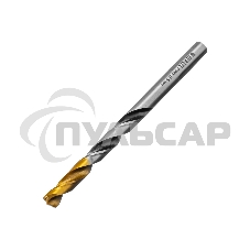 Сверло спиральное по металлу Denzel 6,5 x 93мм, Р6М5, Golden Tip, многогранная заточка