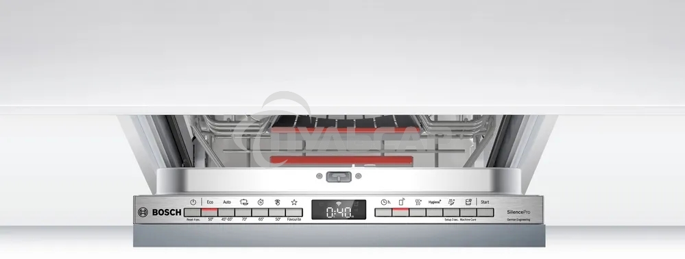 Встраиваемая посудомоечная машина Bosch SPV4HMX65Q, серебристый, 45 см, 10 компл., 45 дБ, класс A+