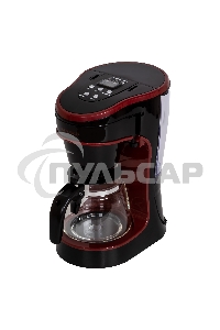 Кофеварка капельная SUPRA CMS-0655 черный/красный, исп. кофе - молотый, 720 мл, 750 Вт.