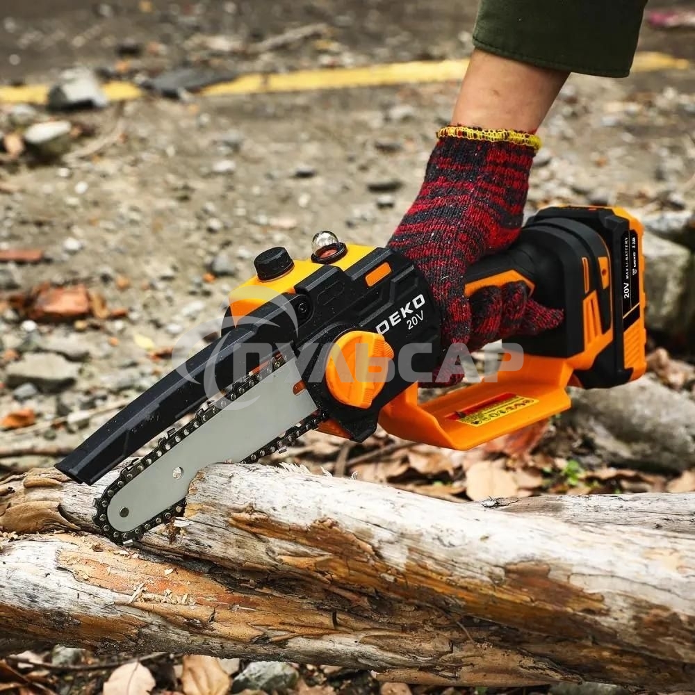 Пила цепная аккумуляторная DEKO DKCHS 20-6 PRO, 4
