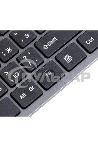 Клавиатура проводная A4Tech KV-300H серый/черный USB slim