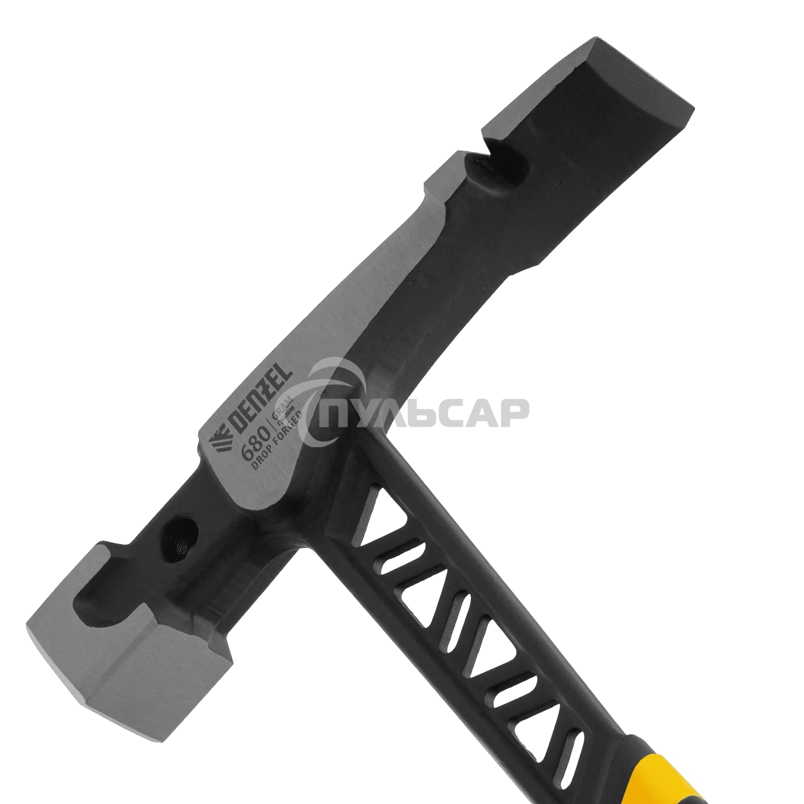 Молоток каменщика Denzel 680 г, цельнокованый, двухкомпонентная обрезиненная рукоятка