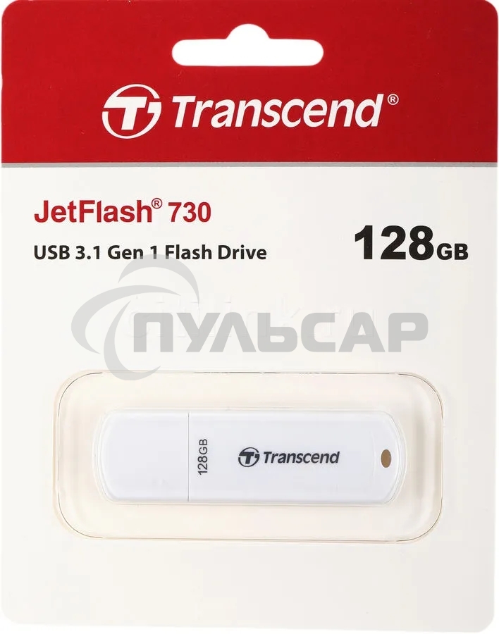 Флешка USB Transcend 128 Gb Jetflash 730 TS128GJF730 USB 3.0 белый