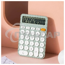 Калькулятор настольный Deli EM124GREEN зеленый 12-разр.