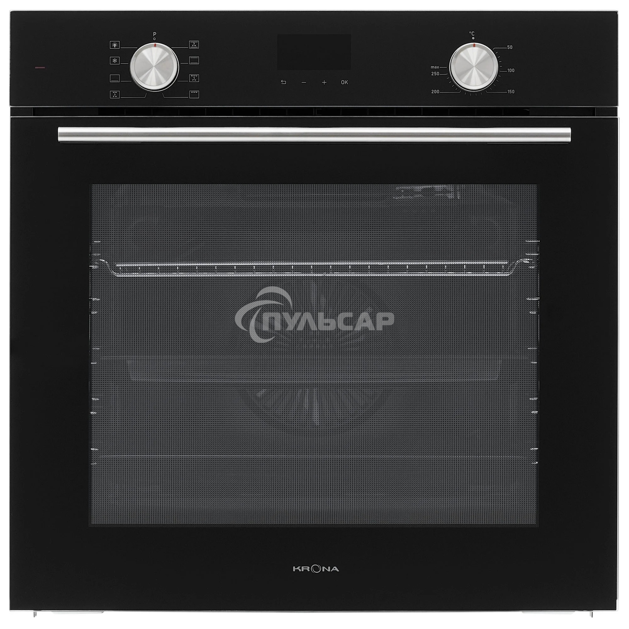 Духовой шкаф электрический встраиваемый Krona KUMMEL 60 BL черный