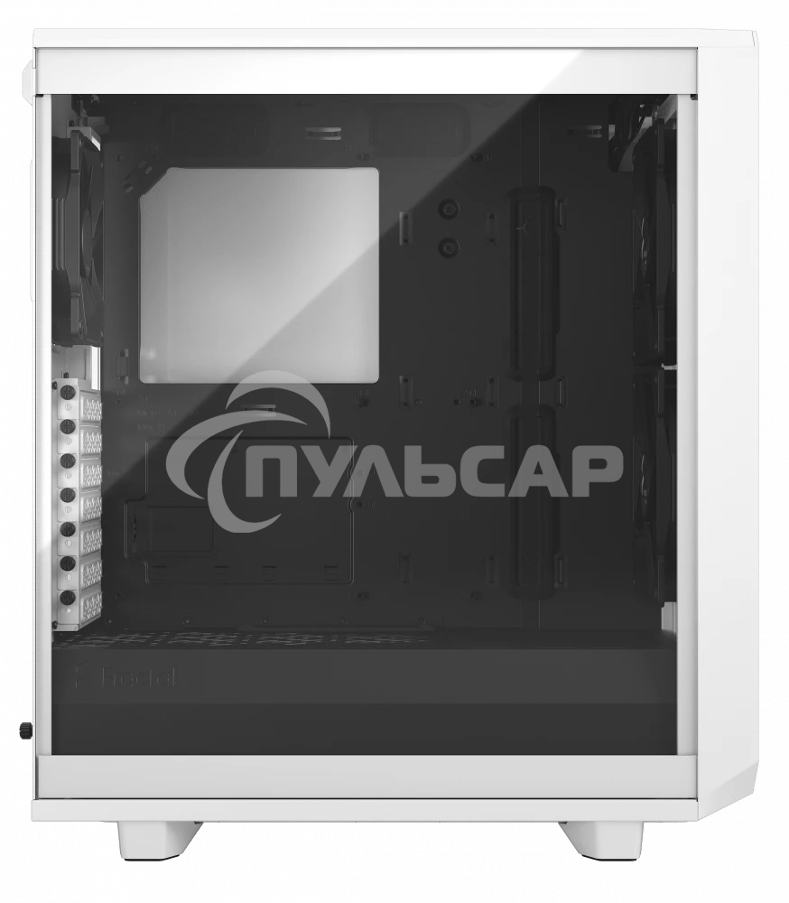 Компьютерный корпус Fractal Design MESHIFY 2 COMPACT белый - TG / ATX, TG / 2x140мм & 1x120мм fans inc. / FD-C-MES2C-05