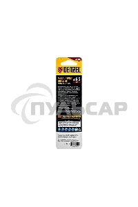 Сверло спиральное по металлу Denzel 6,5 x 93мм, Р6М5, Golden Tip, многогранная заточка