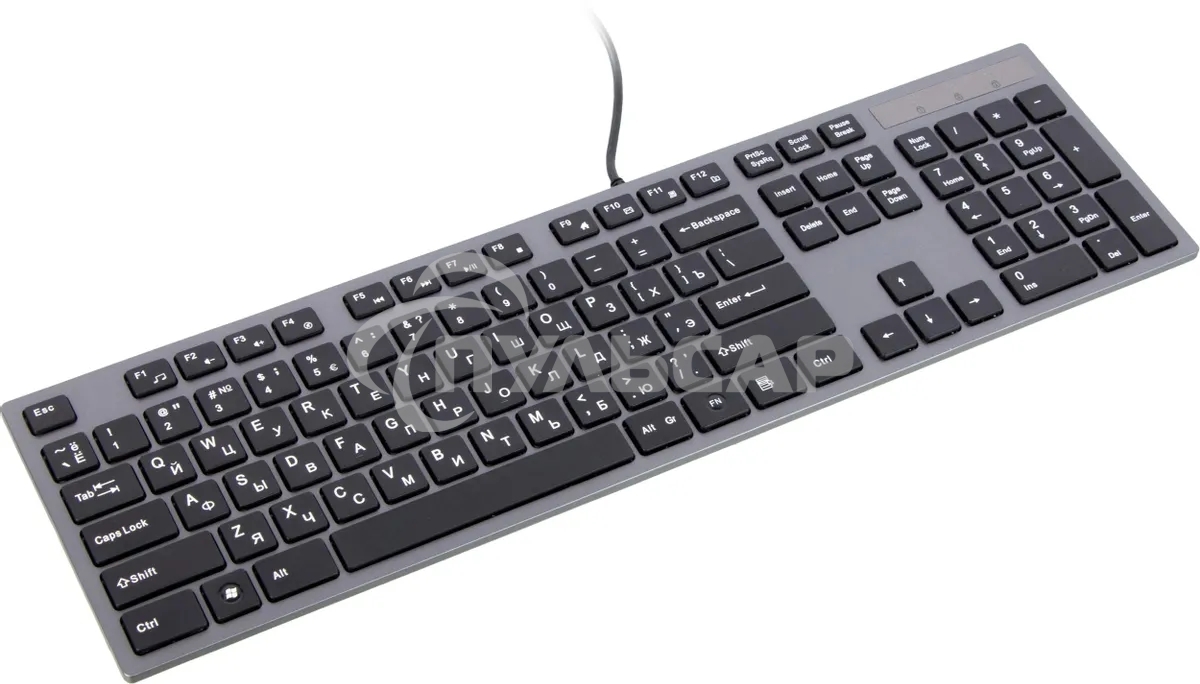 Клавиатура проводная A4Tech KV-300H серый/черный USB slim