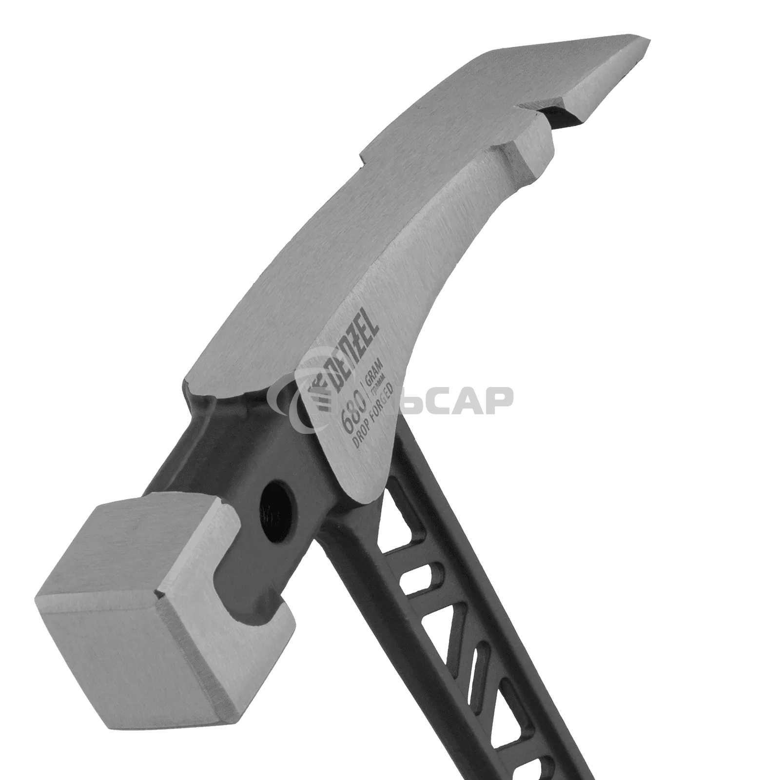 Молоток каменщика Denzel 680 г, цельнокованый, двухкомпонентная обрезиненная рукоятка