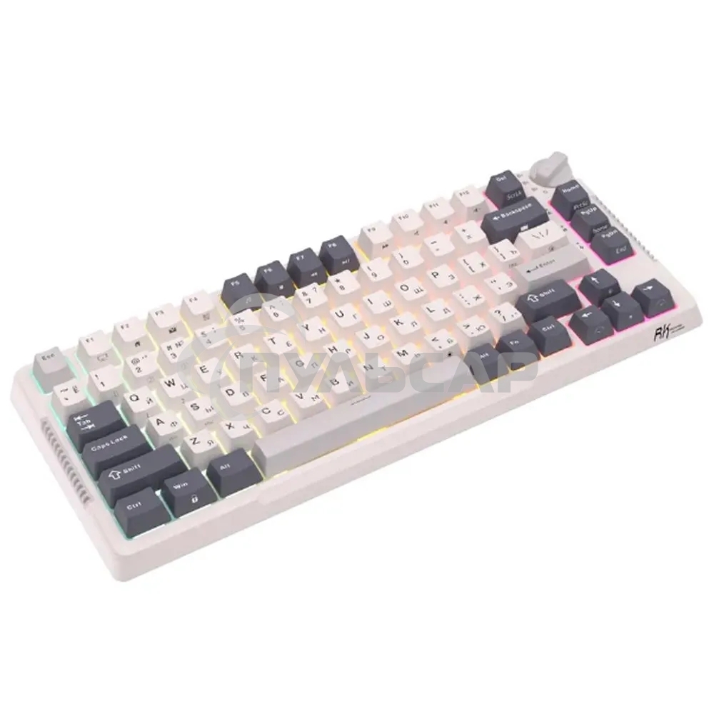 Клавиатура проводная + беспроводная Royal Kludge RK-H81 Brown switch/белый Night