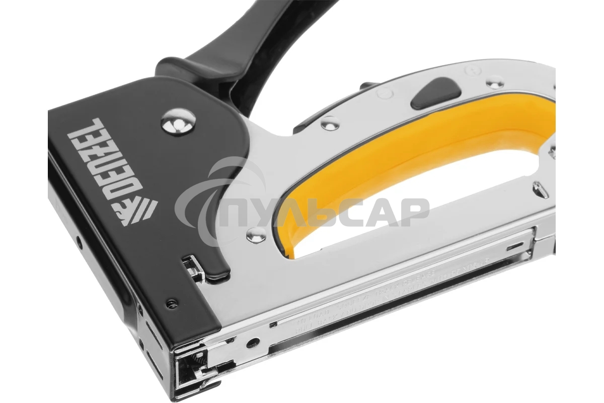 Степлер мебельный, стальной корпус, быстрая загрузка, регул. силы удара, тип 53, 4-14 мм Denzel