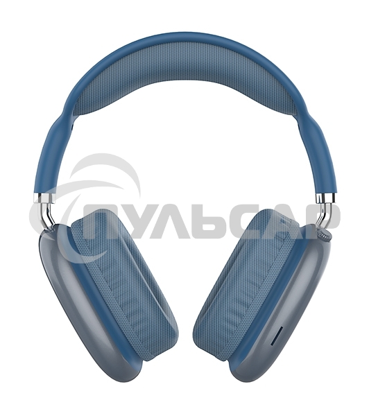 Гарнитура Bluetooth QUMO Emotion (ВТ 0092) MicroSD AUX накладная Bluetooth 5.3 360 мА 10ч cиняя