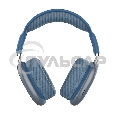 Гарнитура Bluetooth QUMO Emotion (ВТ 0092) MicroSD AUX накладная Bluetooth 5.3 360 мА 10ч cиняя