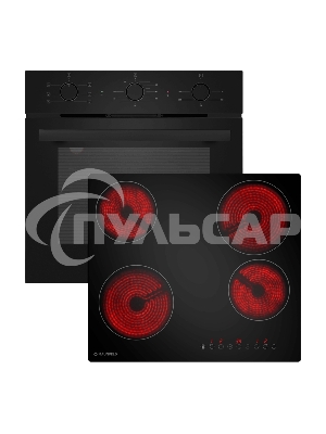 Встраиваемый комплект Maunfeld Basel черный/черный