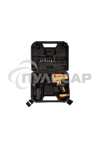 Дрель-шуруповерт Вихрь ДА-18Л-2к 72/14/9, Аккумуляторная, 18В, 2 АКБ, Кейс