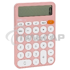 Калькулятор настольный Deli EM124PINK розовый 12-разр.