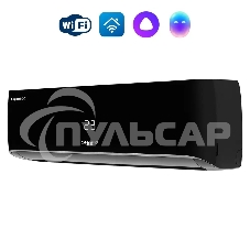 Блок внутренний сплит-системы Shuft Asgard DC Black SFTHAI/in-07HN8/BL инвертор, 7000 BTU, 20 м2, 25 дБ, охлаждение, обогрев, осушение, черный