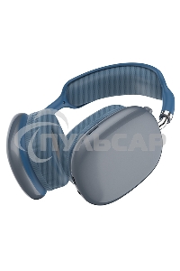 Гарнитура Bluetooth QUMO Emotion (ВТ 0092) MicroSD AUX накладная Bluetooth 5.3 360 мА 10ч cиняя