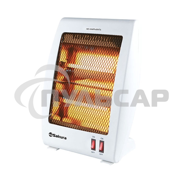 Инфракрасный обогреватель Sakura SA-0670W, белый, кварцевый, 900 Вт, 20 м2