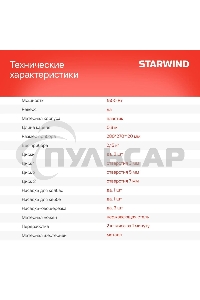 Мясорубка электрическая Starwind SMG3225 1500Вт красный