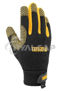 Перчатки универсальные Denzel 68000 силиконовое нанесение, размер 10