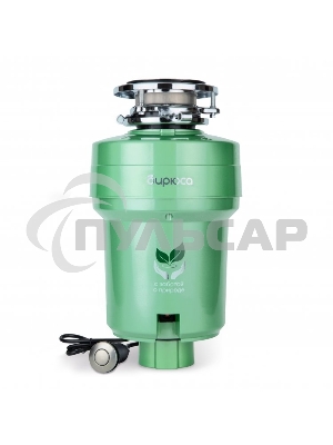 Измельчитель пищевых отходов Бирюса WD-550E2 зеленый