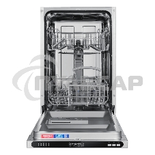 Встраиваемая посудомоечная машина Maunfeld MLP4529A01 Light Beam, черный, 44.8 см, 9 компл., 49 дБ, класс A++