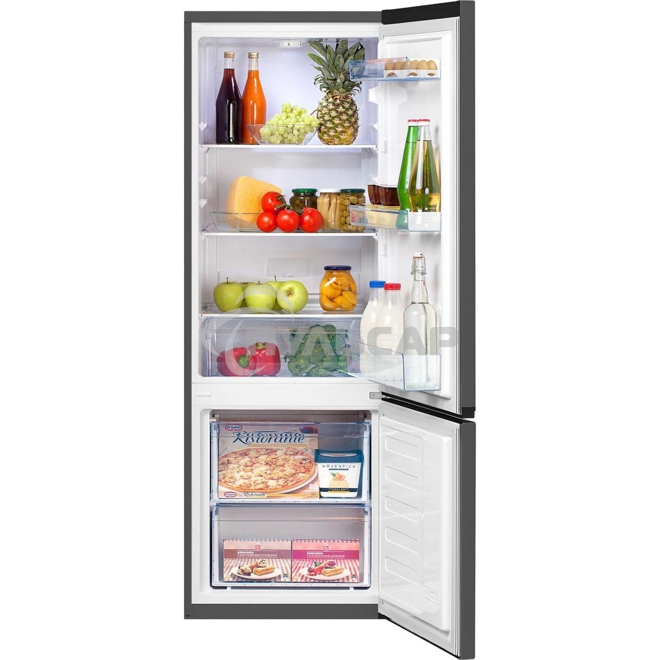 Холодильник Beko B1RCSK251G серый двухкамерный 175/65 л морозилка снизу, капельная система