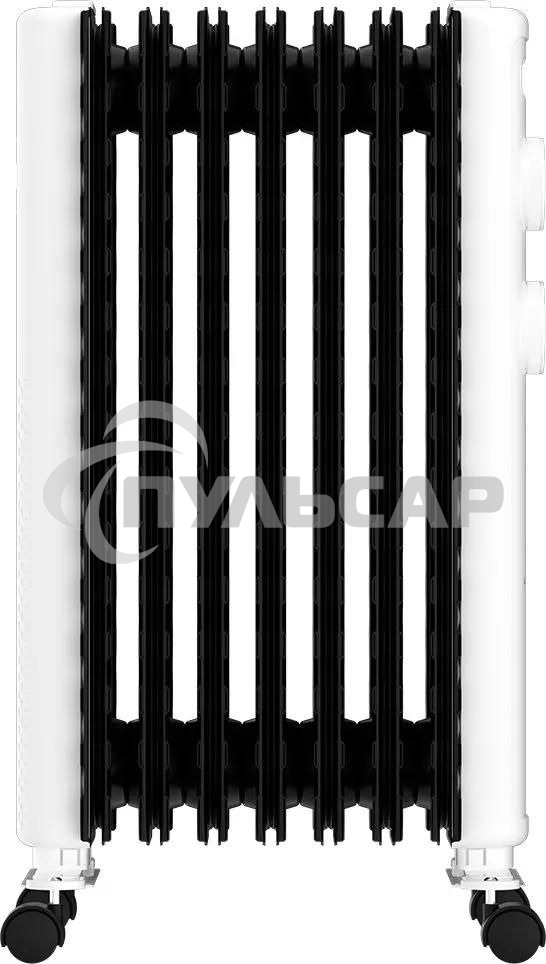 Обогреватель масляный Royal Clima Laggio Nero ROR-LN7-1500M, с терморегулятором, 1500Вт, 6 секций, 3 режима, белый/серый