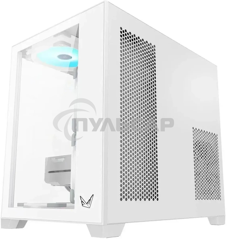 Компьютерный корпус AeroCool / Formula Crystal Z5 белый без БП mATX 11x120мм 2xUSB 2.0 1xUSB 3.0 audio bott PSU